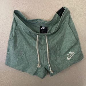 Teal green Nike adjustable shorts